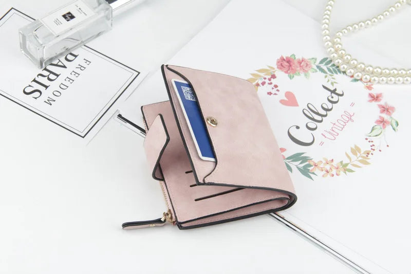 Luxur Leather Women's Wallet Large-capacity Multi-card Slots Slim Coin Pocket Purse Cards Holders Wallet for Woman