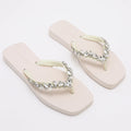 Trendin Mode Women's Beach Flip Flops Non-Slip Sole, Lightweight & Comfortable Slippers Summer Sandals