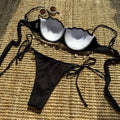Sexy Ribbed Push Up Shell Pattern Bikinis Sets Two Pieces | SAMAG