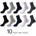 HSS 2023 Men's Cotton Socks New styles 10 Pairs / Lot Black Business Men Socks Breathable Spring Summer for Male US size(6.5-12)