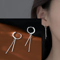VENTFILLE 925 Sterling Silver CZ Star Moon Asymmetric Hoop Earrings for Women Girls Gold Silver Color Party Jewelry Gifts