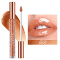 Pearlescent Glitter Plumping Lip Gloss Diamond Glitter Nude Pink Liquid Lipstick Shiny Glass Waterproof Sexy Lip Tint Lip Makeup