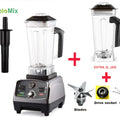 BioloMix 3HP 2200W Heavy Duty Grade Timer Blender Mixer Juicer Fruit Food Processor Ice Smoothies BPA Free 2L Jar