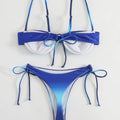 Sexy Tie Dye Print Push Up Bikinis Sets Two Pieces Side | SAMAG