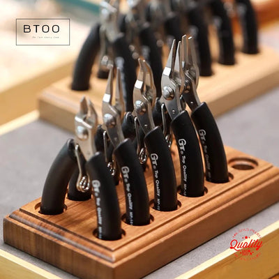 Jewelry Pliers Set, Making Tools, Mini Kit with Wood Pallet, for DIY Crafting Beading | SAMAG