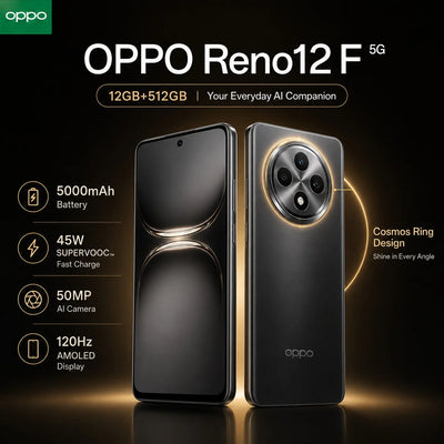 OPPO Reno12 F 5G Unlocked Smartphone, 12GB RAM 512GB ROM | SAMAG