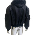 Mauroicardi Autumn Winter Short Oversized Black Warm Pu Leather Jacket Men with Faux Fur Trim Hood Loose Casual Korean Fashion