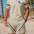 Men's Summer Polo Shirt Sets Casual Collared Sportswear | SAMAG