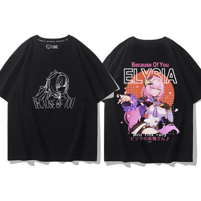 Elysia Honkai Impact 3 Role Playing T-Shirts 3D Print | SAMAG
