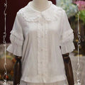 Japanese Lolita Style Lace Ruffles Blouses Summer Women - View 17 | SAMAG