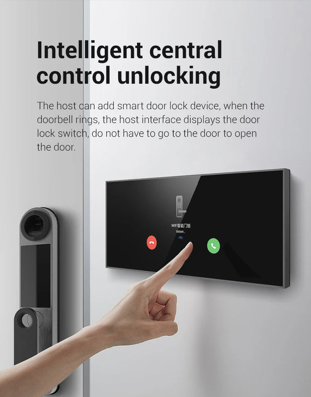 2025 New Tuya 12 Inch Touch Screen Smart Home Zigbee, Wifi Gateway With Music Background Function and Scene Control Panel