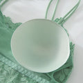 3PCS Women's Lace Bras Top Comfortable Bralette Solid Color Sexy Underwear Vest Female Hollow Out Wireless Lingerie Seamless Bra