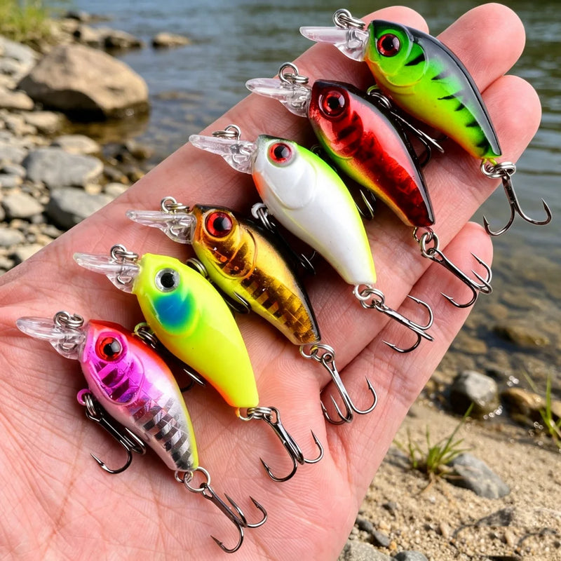Fishing Lures Minnow Sinking Wobbler Carp Hard Bait 4.5cm | SAMAG