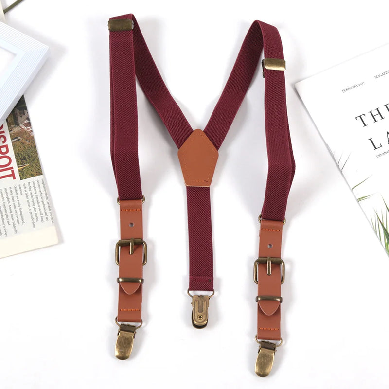 New Casual Kids Elastic Suspenders Children Boys Matching Tuxedo Suit Adjustable Y - Back Braces for - Visuel 12 | SAMAG
