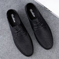 Men's leather shoes soft soles four seasons plus size casual leather shoes fashion trendy youth party Versatile driving shoes