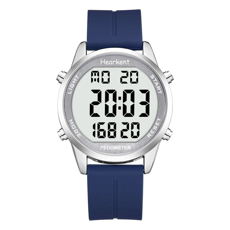 Hearkent Pedometer Watch Men's Digital Watch No Bluetooth Sport Watches Step Calories Counter Walking Fitness Tracker Wristwatch