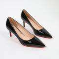 Nude black 6.5cm Stiletto Pumps Red Outsole Comfort Pointed Toe Thin High Heel For Women Workplace Evening Party Footwear