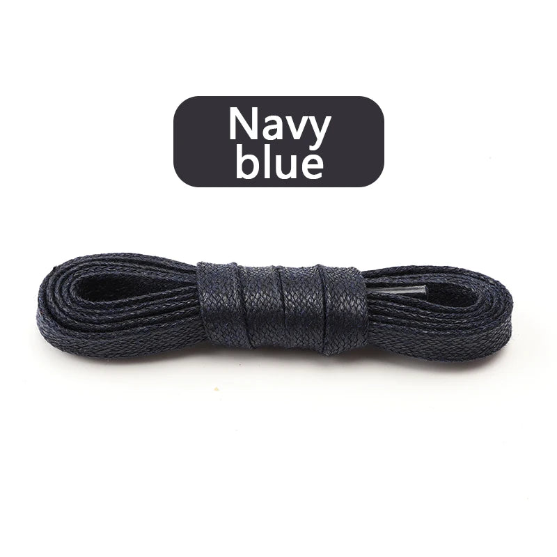 1Pair Waxed Cotton Shoelaces Waterproof Leather Shoelace Sneakers Boots Flat Laces for Shoes Accessories 70/90/120/150cm