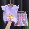 Baby Girls Clothes Sets For Kids Cartoon T - shirt+Short - View 8 | SAMAG