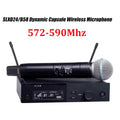 SLXD Microfone 500/600/800MHZ Wireless Microphone System 4pin Headset KSM8/Beta58 Professional Audio Equipment For Stage Karaoke