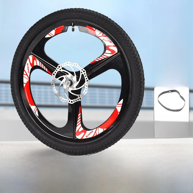 Mountain Bike Wheel Set  24 26 Inch One-Piece Wheel Rims Bicycle Wheels with Disc Brake And Shifting Function