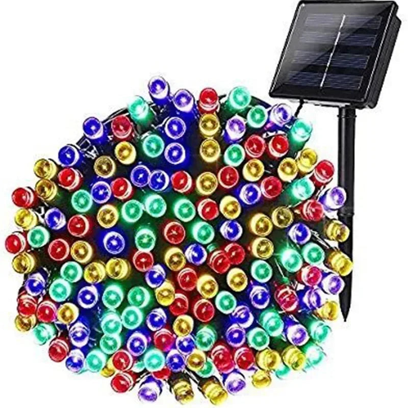 LED Solar Lights Outdoor Waterproof Fairy Garland Lights Christmas Party Halloween Decorations Solar Lights Garden Decoration