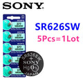 5Pcs Original Sony 337 SR416SW 364 SR621SW 371 SR920SW 377 SR626SW 379 SR521SW 395 399 SR927SW Button Batteria Coin Cells