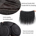 30 40 Inches Deep Wave 100%  Human Hair Bundles Remy Hair Extensions Unprocessed 1 3 4 Bundle Curly Natural Color Brazilian Hair