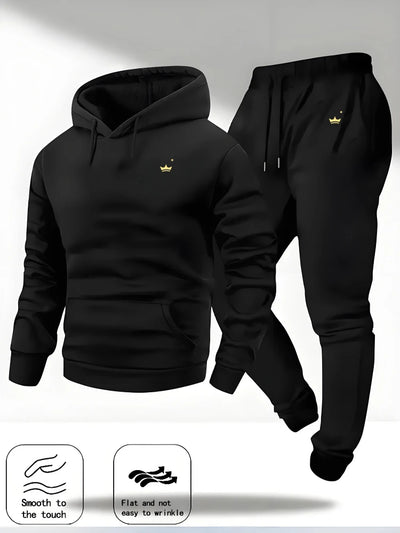 Crown Logo Printed Autumn/Winter Fashion New Hooded Sportswear Outdoor Versatile Casual and Pants | SAMAG