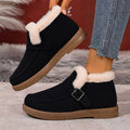 Fashion Warm Women's Ankle Boots Outdoor Shoes For Ladies 2026 Winter Flat Snow Boots Solid  Women's Shoes Soft Sole Comfortable