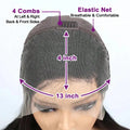 #4 Chocolate Brown Body Wave Bob Wig 13x4 HD Transparent Lace Front Human Hair Wig Short Wavy Wigs For Women