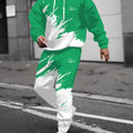 The new men's set for Spring and Autumn features street fashion casual comfort and soft 3D gradient pattern - View 7 | SAMAG