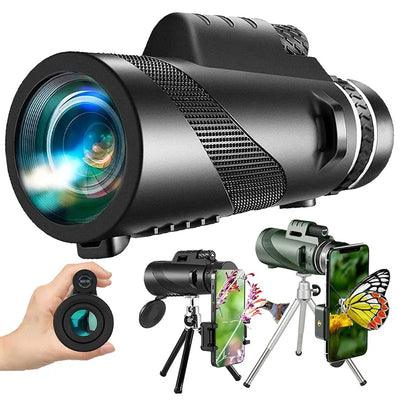 80X100 Hd Monocular Telescope 8000M Long Range Zoom Bak4 | SAMAG