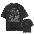 Japanese Anime Berserk Retro Washed T-shirt Men and Women New Summer Harajuku Clothing Casual Round Neck Short Sleeved Top