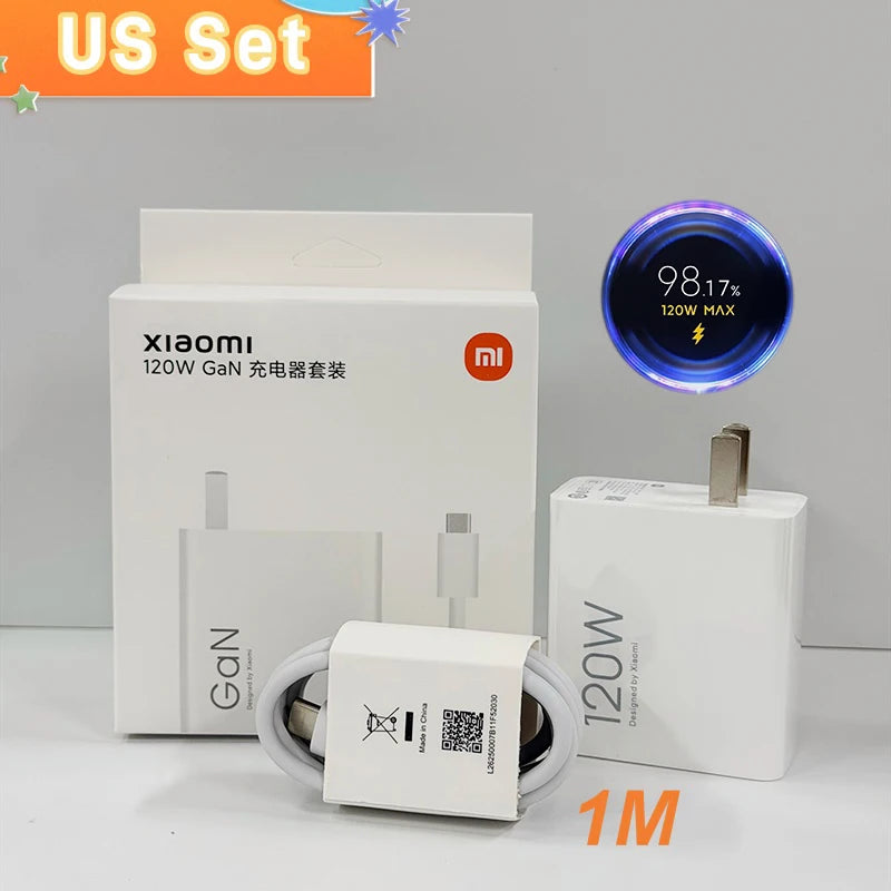 Original Xiaomi Charger 120W 100W Fast Turbo Charge Adapter Xiaomi 17 17T 15 14 13 12 14T 13T 12S Pro Lite POCO X8 Pro X6 Redmi