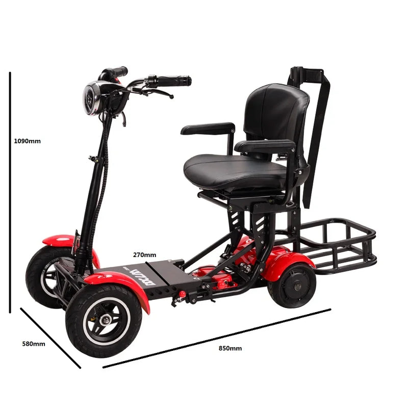 Foldable  4 Wheel Power Mobility golf cart scooter super powerful Lightweight Electric Fat tire  golfcart electric golf trolley