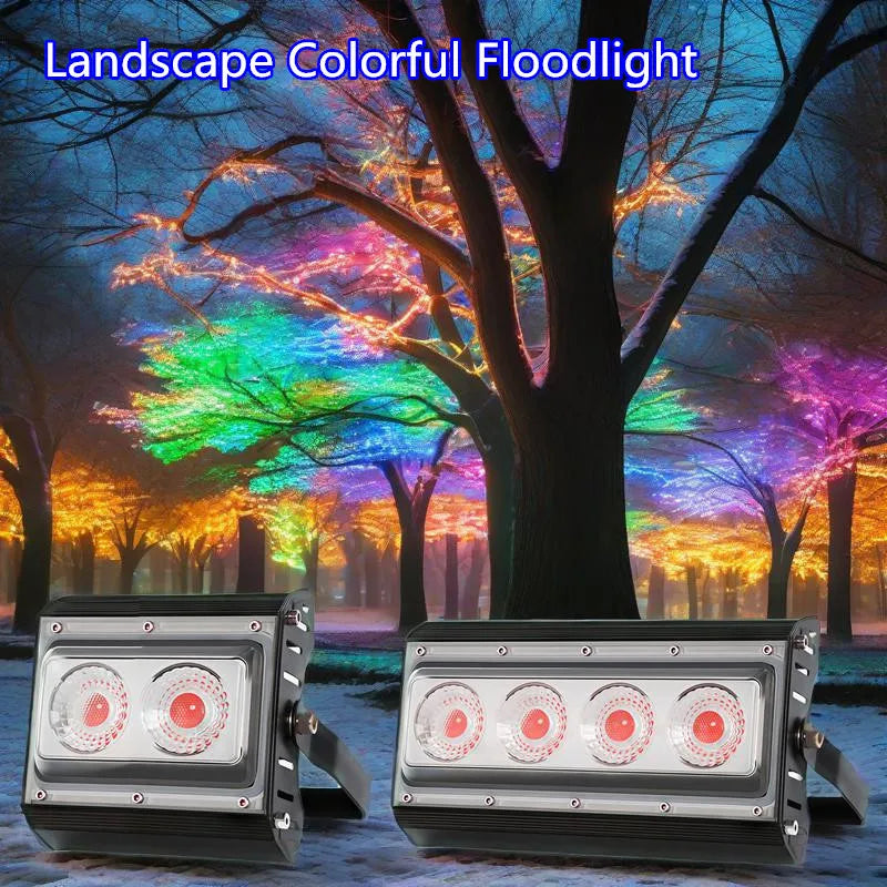 Led Colorful Garden Lamp Landscape Floodlight 10W 20W 50W Outdoor Waterproof Tree Lights for Path Spotlights Gazebo Terrace Park