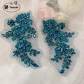 Handsewn Rhinestone Flower for Wedding Dress, Coats | SAMAG