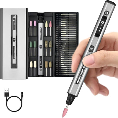 ARROWMAX SGS Engraving Pen Cordless Rotary Tool Kit Electric Mini Grinder with 42 Bits for Crafts Metal Wood Glass | SAMAG