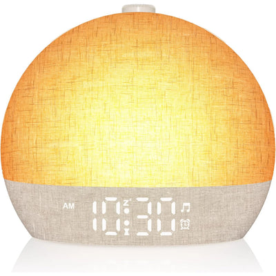 Wake Up Light Sunrise Alarm Clock Timer 30 White Noise | SAMAG