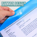 6 A4 Large Capacity Loose Leaf Folders with 11 Hole Binding Rings, Modern PP Material, Expandable Buttons and Label Pockets