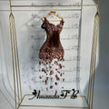 Amanda Fashionable 3D Flowers Cocktail Homecoming Dress Scoop Neck Velvet Special Occasion Gown Robes De Soiree Customized