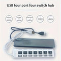 USB 2.0 Hub 4/7 Port Splitter Power Adapter With ON/OFF Switch Multiple Expander HUB For PC Laptop MacBook Desktop Accessories