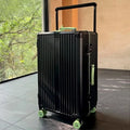 BunnyFly Wide Handlebar Travel Trolley Suitcase with Colorful Silent Wheels TSA Lock Rolling Luggage Large Capacity PC Material