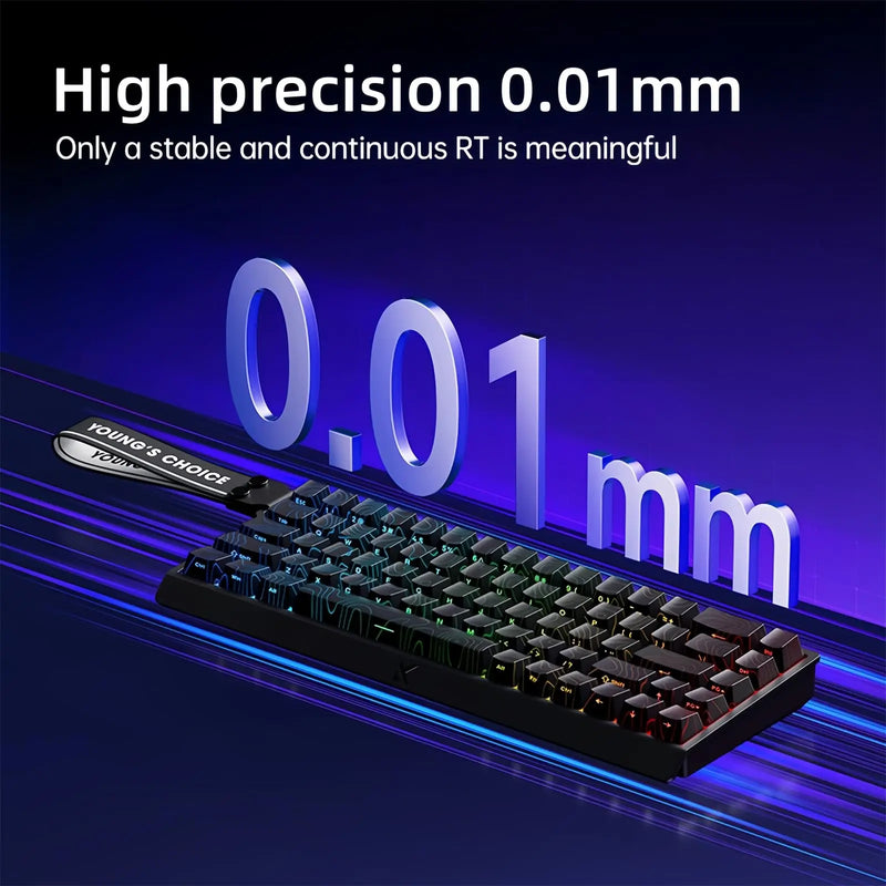 MCHOSE ACE 68 Magnetic Switch Gaming Keyboard Hall Effect Rapid Trigger Programmable RGB 8K Hz DKS/MT/TGL/RS/SOCD Keyboard