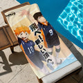 Anime Haikyuu!! Towel Towel Soft Pool Gift For Travel Gym Shower Cool Camping Quick Dry Sports  Large Beach Towel