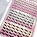 3 Styles Individual Lashes 15rows 390PCS Bottom Lashes Extension Lower Eyelash Clusters  DIY Wispy Natural Look Clear Band