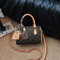 Bag Women's Fashion Boston Bag Pillow Bag Versatile Shoulder Bag Printed Crossbody Handbag
