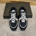 Vintage Low Top Leather Sneakers for Men Breathable Non-Slip Athletic Shoes Daily Wear Fashion Casual Trainers