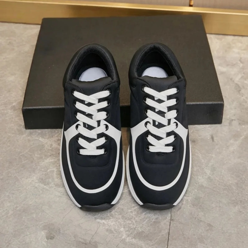 Vintage Low Top Leather Sneakers for Men Breathable Non-Slip Athletic Shoes Daily Wear Fashion Casual Trainers